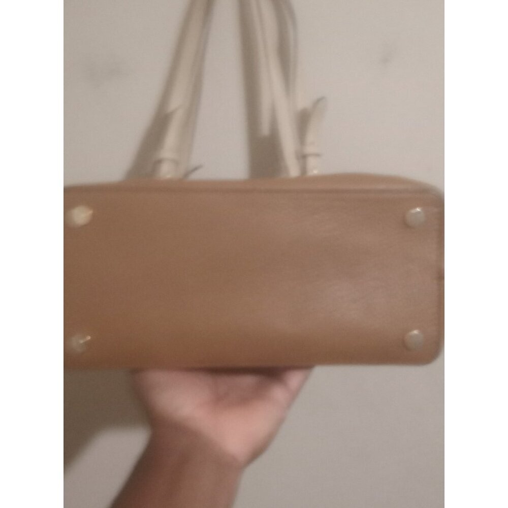 Michael Kors Bedford Tote Shoulder Bag Pebbled Brown Tan Pockets - Picture 7 of 12